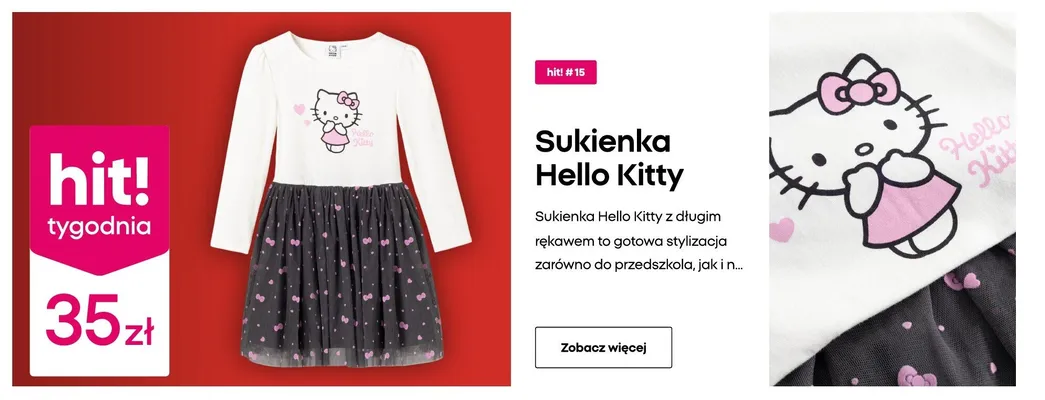 Sukienka dziewczęca jeansowa promocja w Pepco