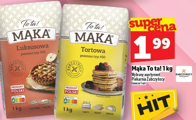 Mąka To ta! 1kg różne rodzaje Piekarnia Zakliczńńsky promocja w TOPAZ