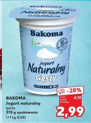Jogurt naturalny gęsty Tola promocja w Kaufland