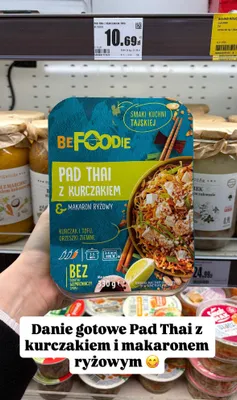 Danie gotowe Pad Thai z kurczakiem i makaronem ryżowym promocja w Intermarche