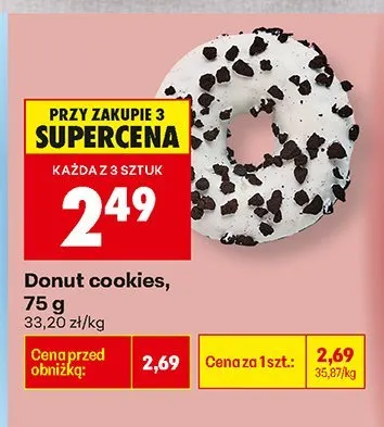 Donut cookies Biedronka promocja w Biedronka