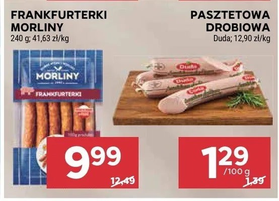 Pasztetowa drobiowa Duda 12,90 zł/kg promocja w Stokrotka