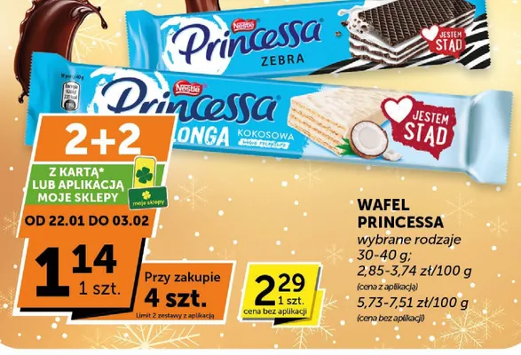 Wafel Princessa Zebra promocja w Groszek