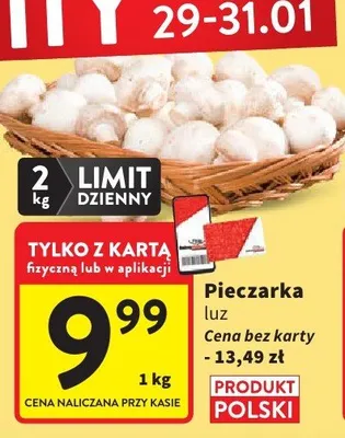 Pieczarka Intermarche promocja w Intermarche