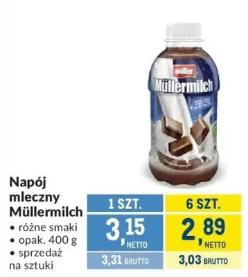 Napój mleczny promocja w Makro