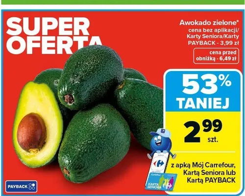Awokado promocja w Carrefour Market