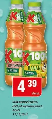 Sok Kubuś 100% promocja w Chorten