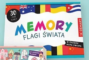 Gra edukacyjna Memory Flagi Świata promocja w Biedronka