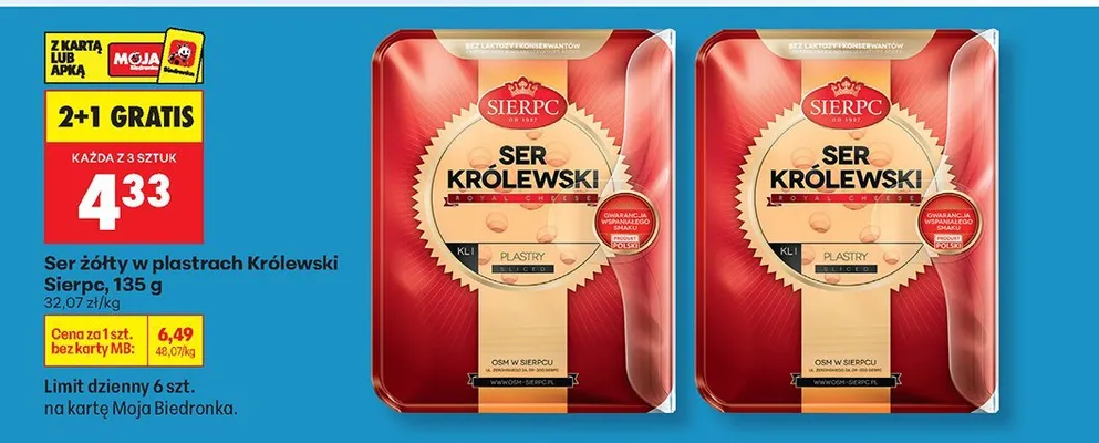 Ser promocja w Biedronka