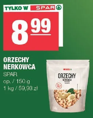 Orzechy nerkowca SPAR promocja w SPAR