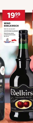 Wino Edelkirsch czerwone słodkie promocja w Stokrotka
