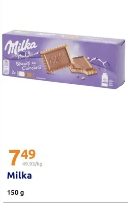 Herbatniki z czekoladą mleczną 150 g promocja w Action