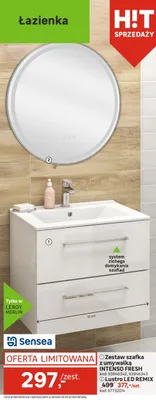 Zestaw szafka z umywalką INTENSO FRESH Sensea promocja w Leroy Merlin