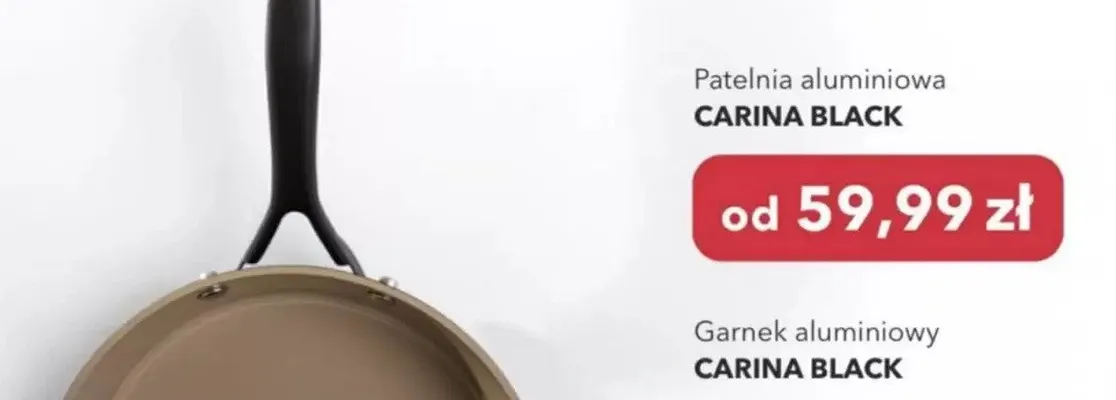 Patelnia aluminiowa CARINA BLACK Nela promocja