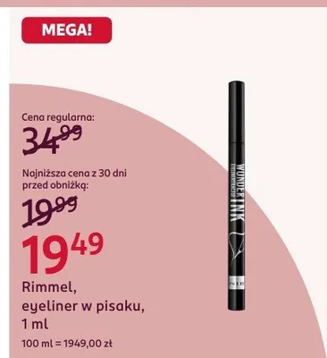 Eyeliner w pisaku, 1 ml promocja w Rossmann