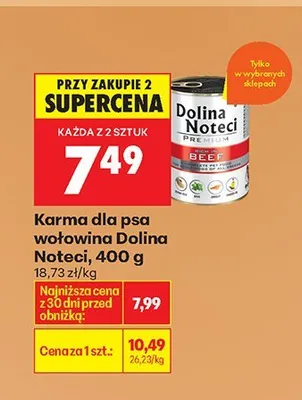 Karma dla psa wołowina Dolina Noteci, 400 g promocja w Biedronka