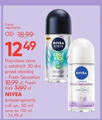 Antyperspiranty roll-on 50 ml NIVEA promocja w Super-Pharm