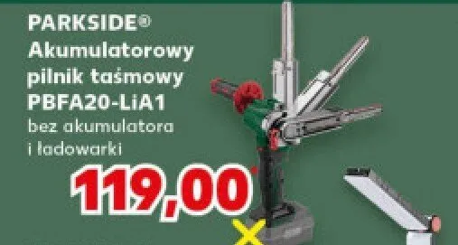 Akumulatorowy pilnik taśmowy PBFA20-LiA1 promocja w Kaufland