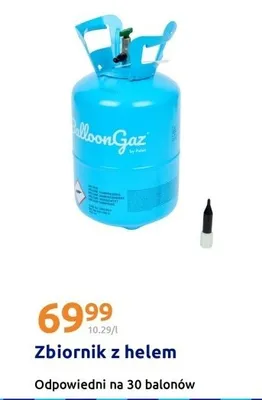 Zbiornik z helem promocja w Action