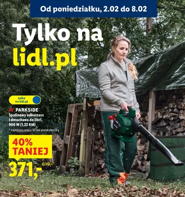Spalinowy odkurzacz i dmuchawa do liści 900 W (1,22 KM) promocja w Lidl