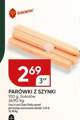 Parówki z szynki promocja w Chata Polska