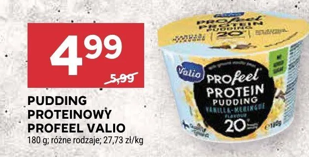 Pudding proteinowy Profeel Valio promocja w Stokrotka