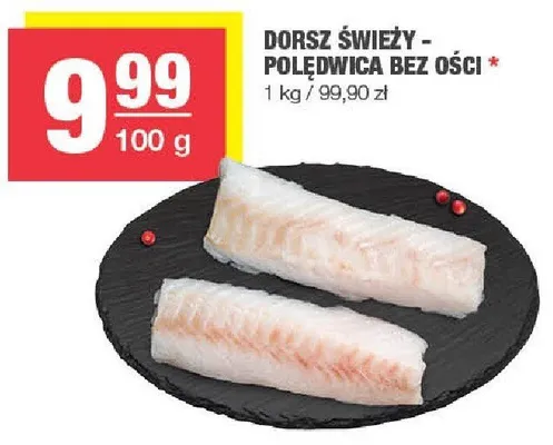 Dorsz świeży - polędwica bez ości promocja w SPAR