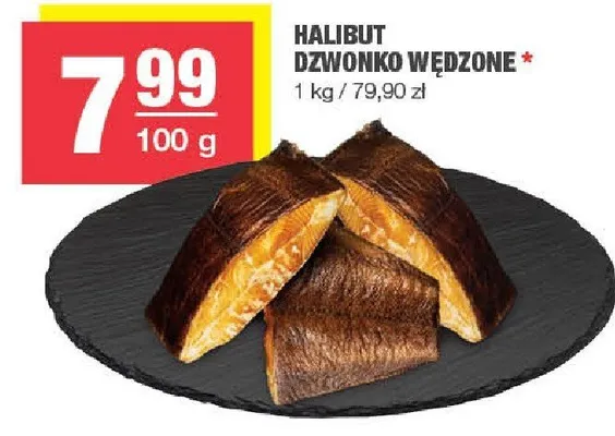 Halibut dziwonko wędzone promocja w SPAR