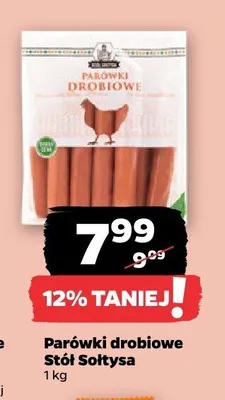 Parówki drobiowe Stół Sołtysa promocja w Netto