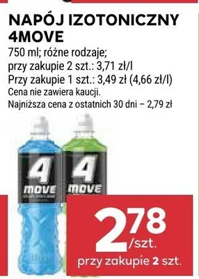 Napój izotoniczny 4Move promocja w Stokrotka