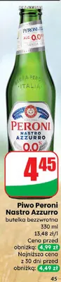 Piwo Nastro Azzurro bezalkoholowe promocja w Dino