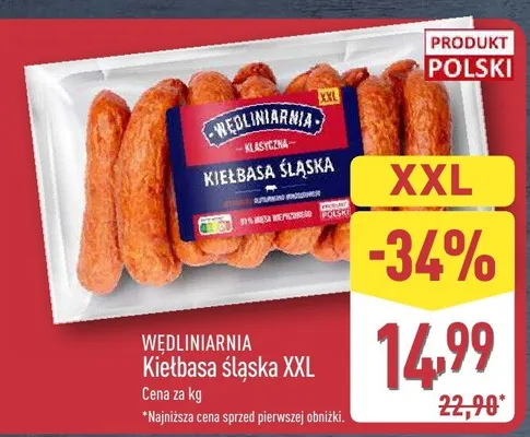Kiełbasa śląska promocja w Aldi