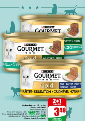 Mokra karma dla kota Gourmet Gold różne rodzaje promocja w Dino