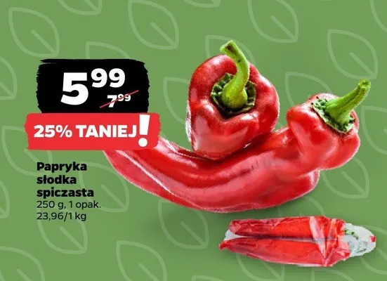 Papryka słodka spiczasta promocja w Netto