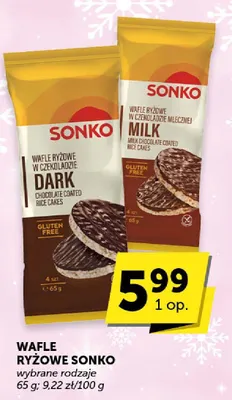 Wafle ryżowe Sonko Dark promocja w ABC