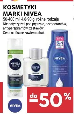 Kosmetyki marki Nivea promocja w Stokrotka