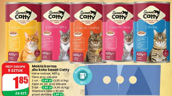 Karma mokra dla kota Sweet Catty promocja w Dino