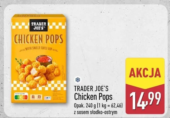 Nuggetsy Trader Joe's Chicken Pops promocja w Aldi
