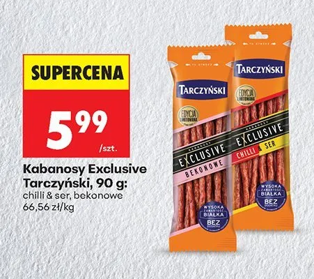 Kabanosy Exclusive bekonowe promocja w Biedronka