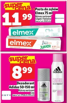 Dezodorant Adidas 50-150 ml promocja w TOPAZ
