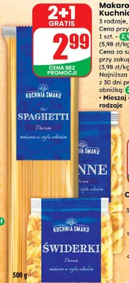 Makaron durum Świderki promocja w Dino