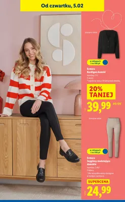 Kardigan damski Esmara promocja w Lidl