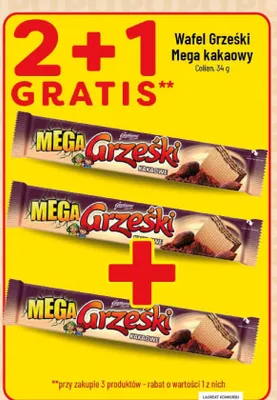 Wafel Grzeski Mega kakaowy promocja w POLOmarket
