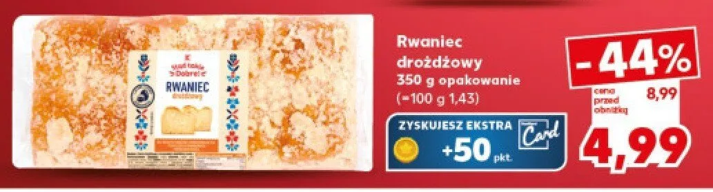 Rwaniec drożdżowy promocja w Kaufland