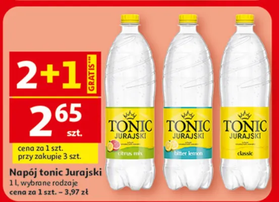 Napój tonic Jurajski promocja w Auchan