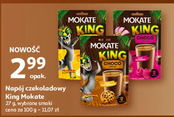 Napój czekoladowy King Mokate promocja w Auchan