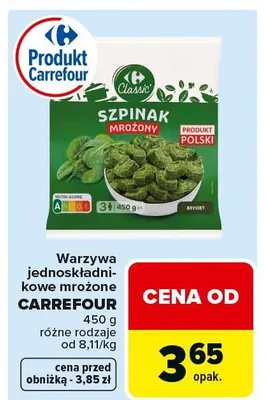 Szpinak promocja w Carrefour Market
