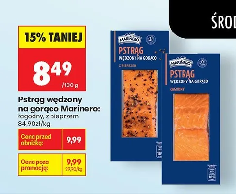 Pstrąg wędzony na gorąco łagodny promocja w Biedronka