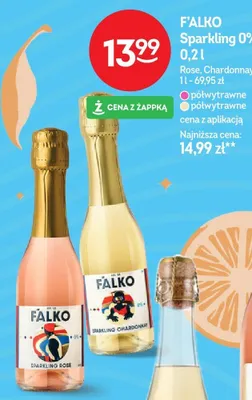 Napój FALKO Sparkling 0% 0,2l Rose promocja w Żabka