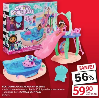 Koci domek gabi zabawa na basenie Gabby's Dollhouse promocja w Selgros